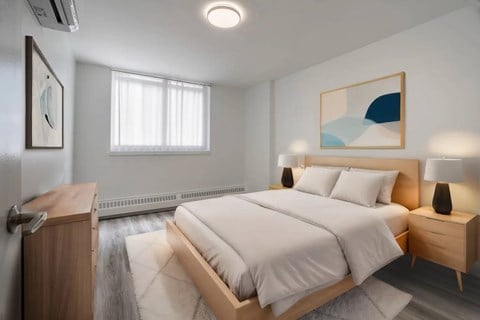 Floor plan for 1 bed, 1 bath, 657 sqft